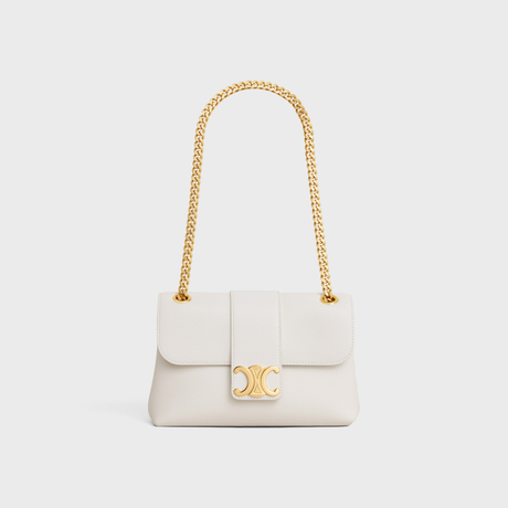TEEN CELINE VICTOIRE BAG IN SUPPLE CALFSKIN WHITE - Image 5
